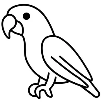 نقاشی پرنده کودکانه 12