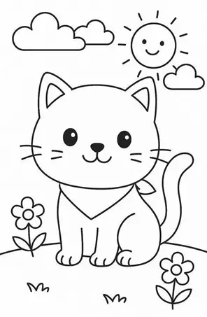 نقاشی گربه 4