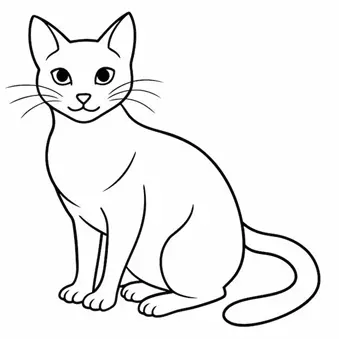 نقاشی گربه 7