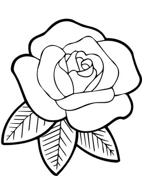 نقاشی گل رز ساده برای کودکان 10 نقاشی گل رز ساده برای کودکان 10