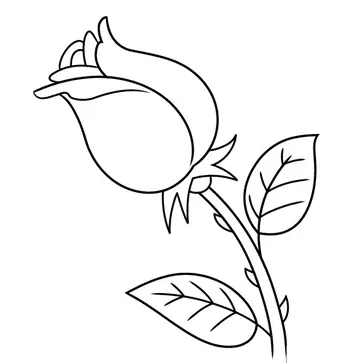 نقاشی گل رز ساده برای کودکان 13 نقاشی گل رز ساده برای کودکان 13