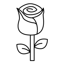 نقاشی گل رز ساده برای کودکان 14 نقاشی گل رز ساده برای کودکان 14