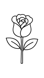نقاشی گل رز ساده برای کودکان 16 نقاشی گل رز ساده برای کودکان 16
