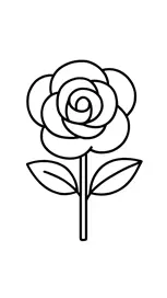 نقاشی گل رز ساده برای کودکان 3 نقاشی گل رز ساده برای کودکان 3