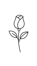 نقاشی گل رز ساده برای کودکان 4 نقاشی گل رز ساده برای کودکان 4