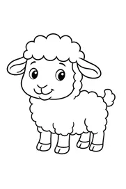 نقاشی گوسفند آسان و کودکانه 14 نقاشی گوسفند آسان و کودکانه 14