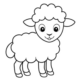 نقاشی گوسفند آسان و کودکانه 9 نقاشی گوسفند آسان و کودکانه 9