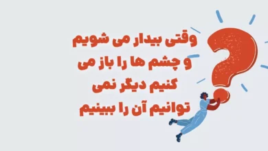 وقتی بیدار می شویم و چشم ها را باز می کنیم دیگر نمی توانیم آن را ببینیم