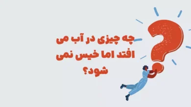چه چیزی در آب می افتد اما خیس نمی شود؟