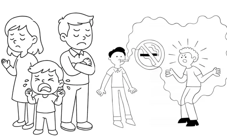 نقاشی آسیب های اجتماعی