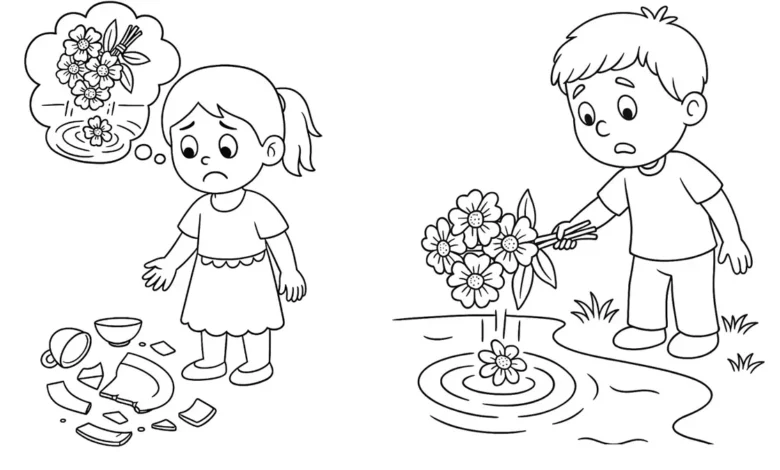 نقاشی در مورد دسته گل به آب دادن