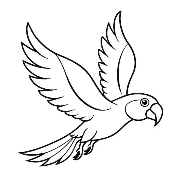 نقاشی طوطی 5