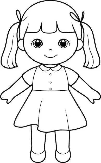 نقاشی عروسک 11