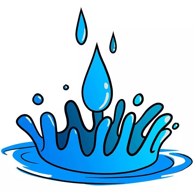 نقاشی قطره آب 15 نقاشی قطره آب 15