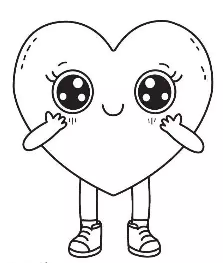 نقاشی قلب سالم و ناسالم 2