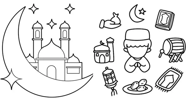 نقاشی ماه رمضان