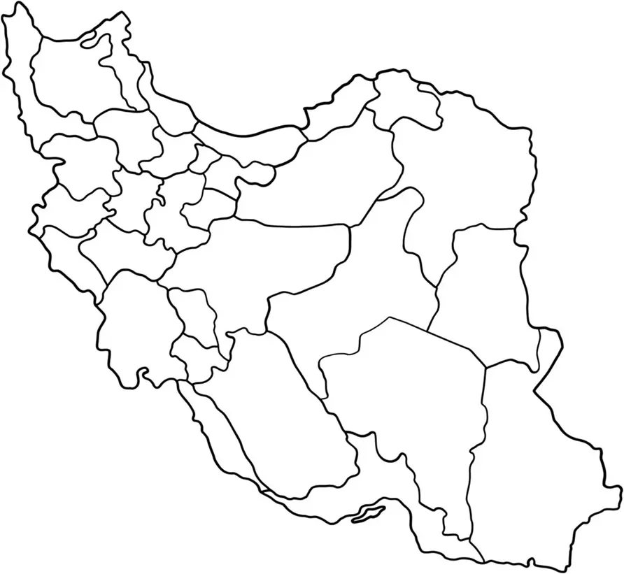 نقاشی نقشه ایران 1