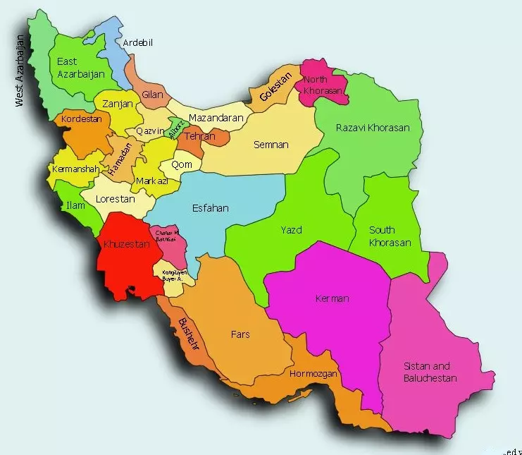 نقاشی نقشه ایران 10