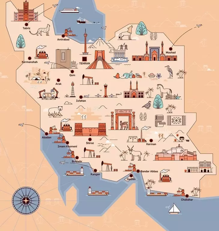 نقاشی نقشه ایران 12