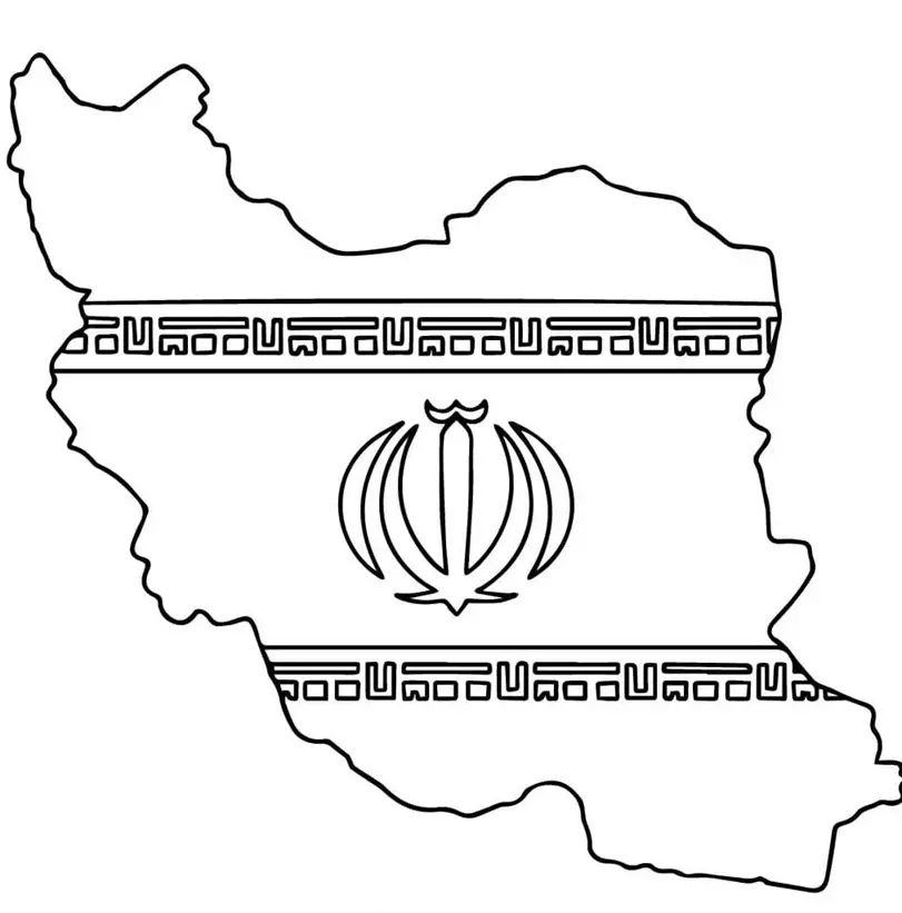 نقاشی نقشه ایران 3