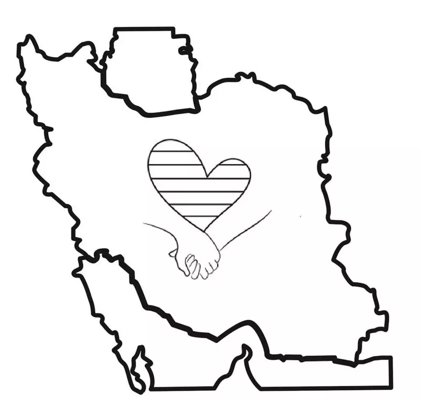 نقاشی نقشه ایران 4