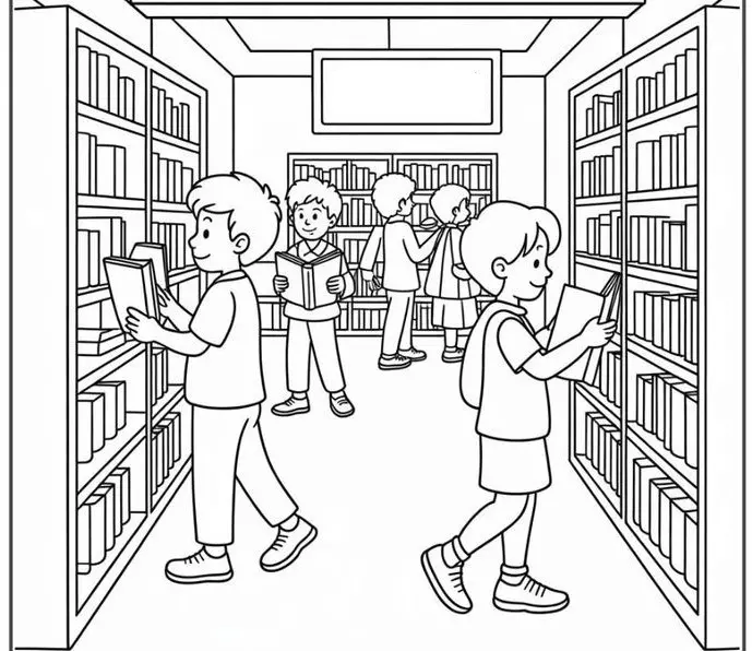 نقاشی کتابخانه 10 نقاشی کتابخانه 10
