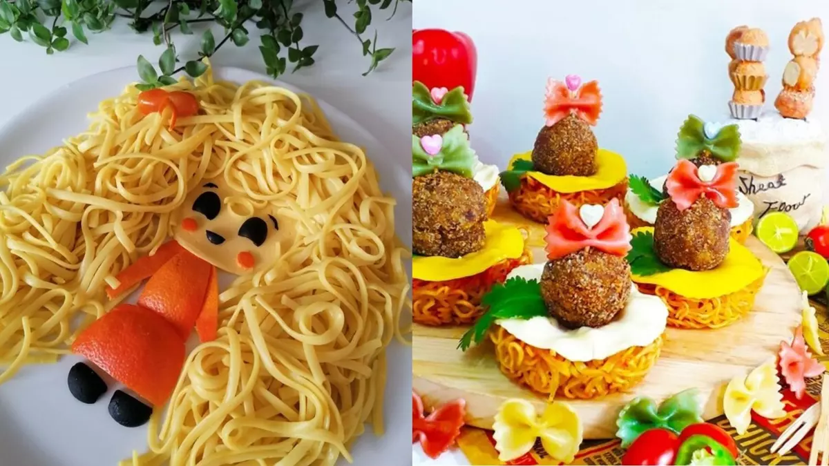 ایده تزیین ماکارونی ساده و شیک برای مدرسه