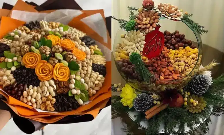 تزیین آجیل شب یلدا