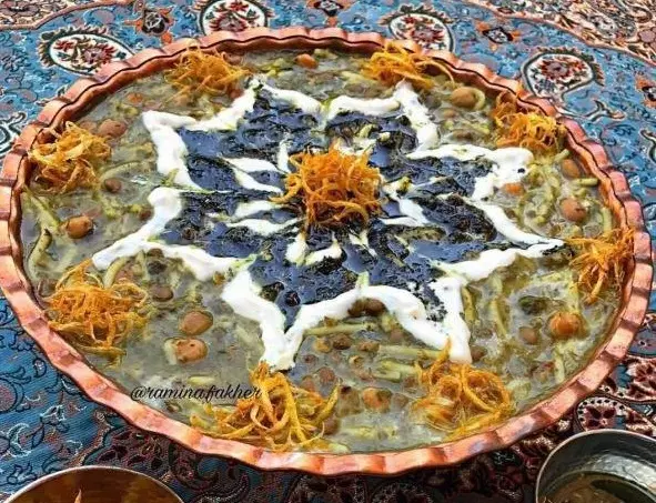 تزیین آش رشته نذری مجلسی 14 تزیین آش رشته نذری مجلسی 14