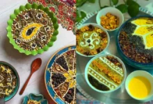 تزیین آش رشته نذری مجلسی