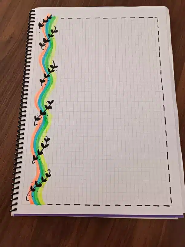تزیین دفتر مشق دخترانه رنگین کمان 🌈