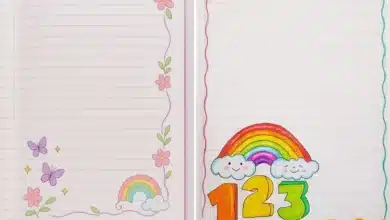 تزیین دفتر مشق دخترانه رنگین کمان؛ ایده های فوقالعاده برای یک دفتر فانتزی و خاص! 🌈