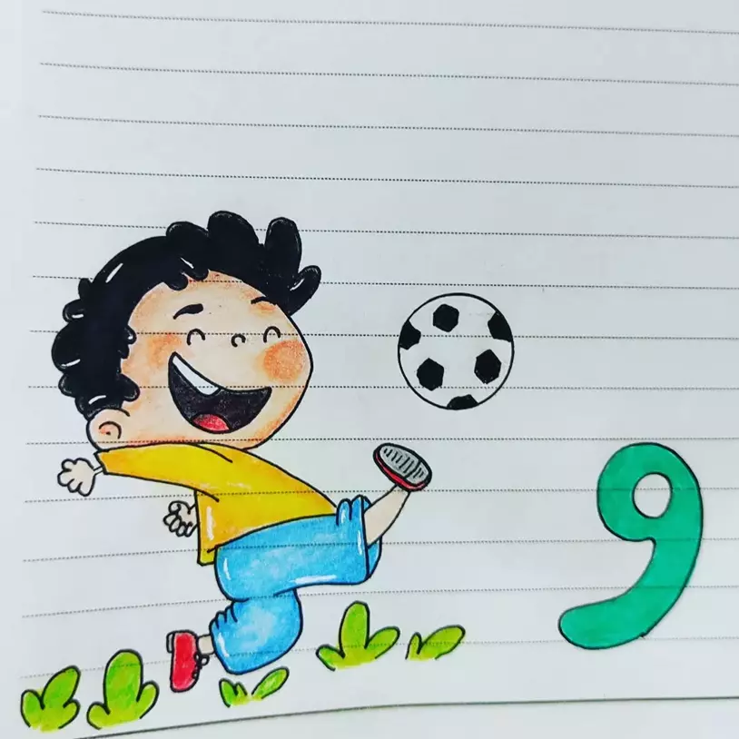 تزیین دفتر مشق پسرانه فوتبالی