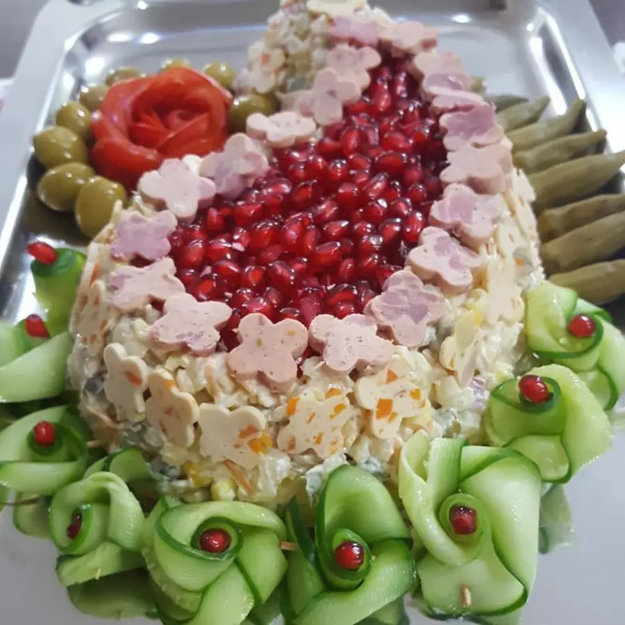 تزیین سلاد ماکارونی برای تولد و مجالس 14 تزیین سلاد ماکارونی برای تولد و مجالس 14