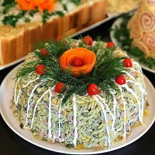 تزیین سلاد ماکارونی برای تولد و مجالس 31 تزیین سلاد ماکارونی برای تولد و مجالس 31