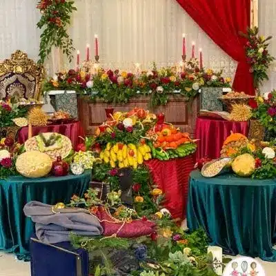 تزیین شیک و لاکچری شب یلدا برای عروس 6 تزیین شیک و لاکچری شب یلدا برای عروس 6