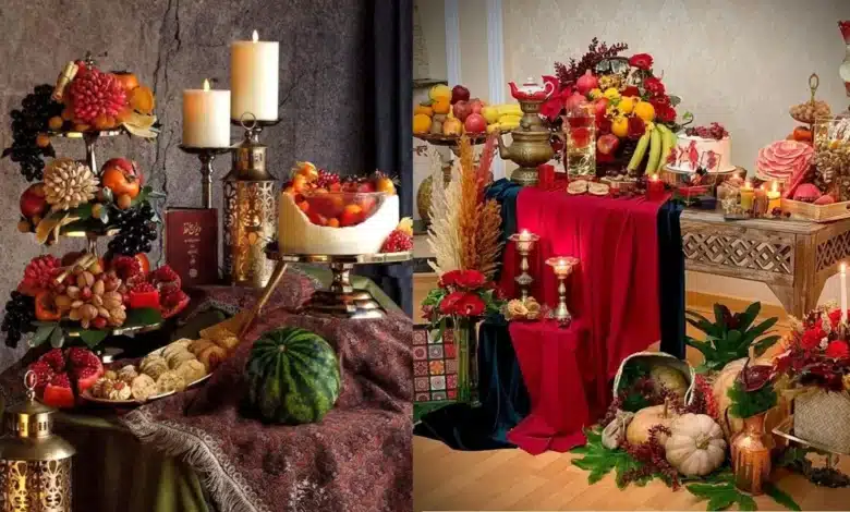 تزیین شیک و لاکچری شب یلدا برای عروس