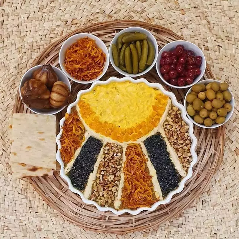 تزیین کشک و بادمجان 3 تزیین کشک و بادمجان 3