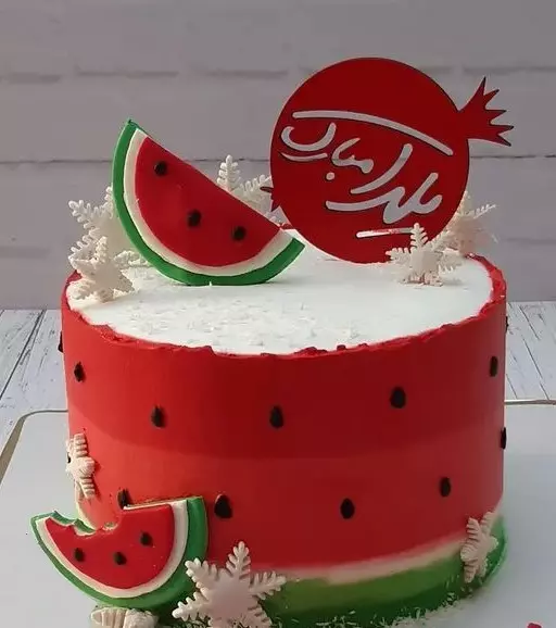 تزیین کیک شب یلدا 13