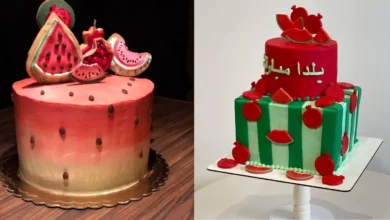 تزیین کیک شب یلدا
