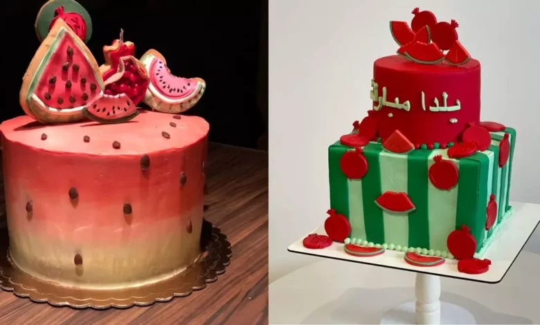 تزیین کیک شب یلدا