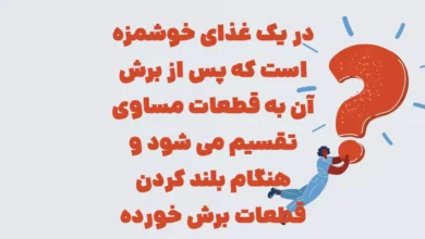 در یک غذای خوشمزه است که پس از برش آن به قطعات مساوی تقسیم می شود و هنگام بلند کردن قطعات برش خورده کش می آید