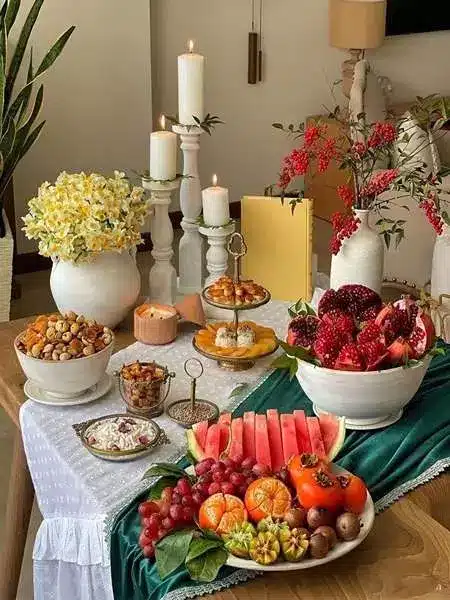 دیزاین میز شب یلدا 21