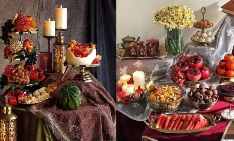 دیزاین میز شب یلدا