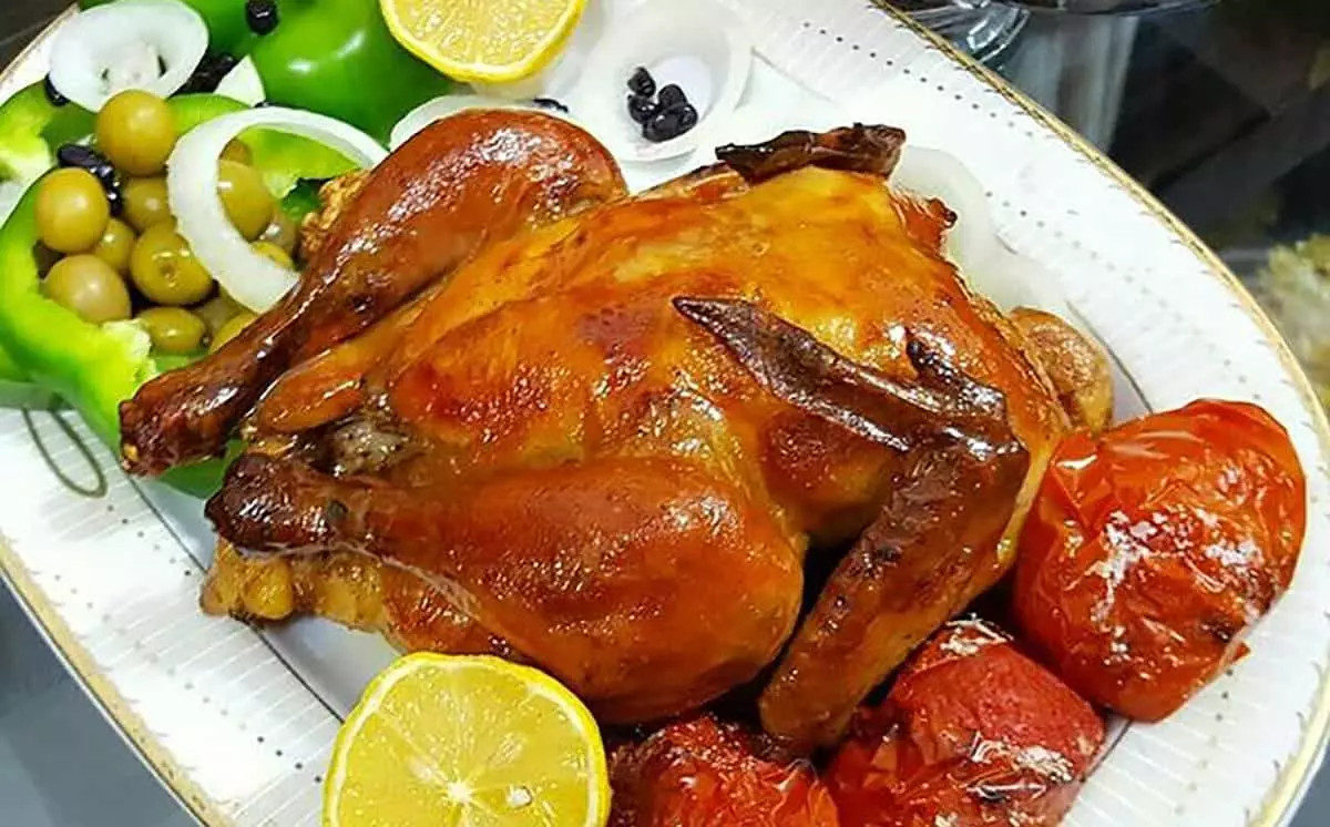 زیباترین مدل های تزیین مرغ شکم پر 16 زیباترین مدل های تزیین مرغ شکم پر 16