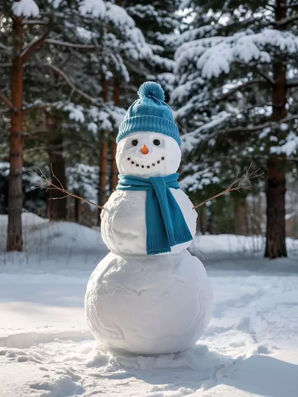 دانلود عکس‌ آدم برفی طبیعی، قشنگ و واقعی؛ مناسب پروفایل و شبکه‌های اجتماعی ❄️