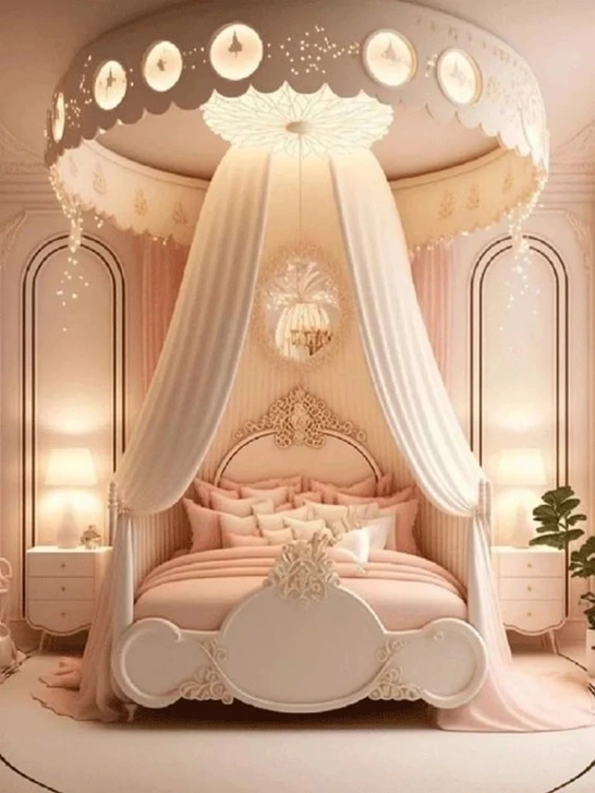 مدل تخت خواب فانتزی پرنسسی دخترانه 12
