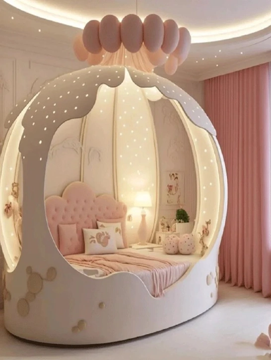 مدل تخت خواب فانتزی پرنسسی دخترانه 14
