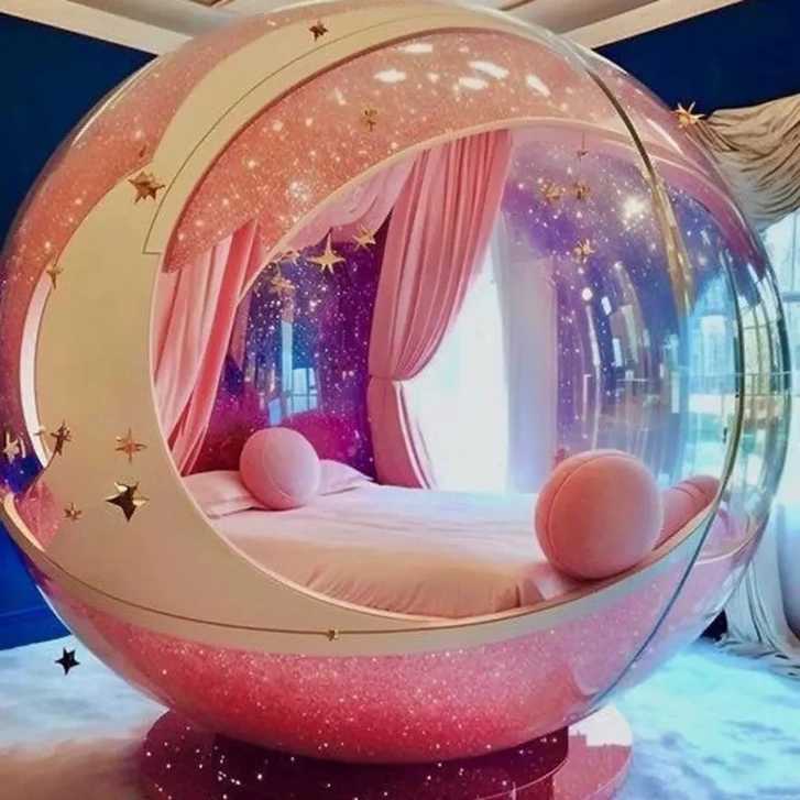 مدل تخت خواب فانتزی پرنسسی دخترانه 23