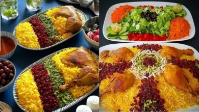 مدل های تزیین زرشک پلو با مرغ مجلسی